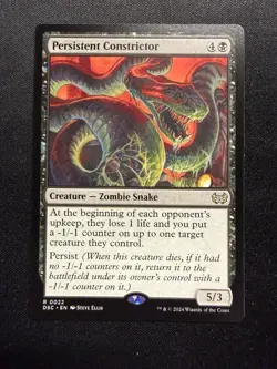 Persistent Constrictor - NM - Duskmourn: House of Horror MtG - Image 1