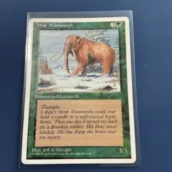 War Mammoth - 4th Edition Core Set - Magic the Gathering MTG - Image 1