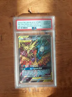 Moltres & Zapdos & Articuno GX SM210 PSA 10 Holo Promo Pokemon Card - Image 1