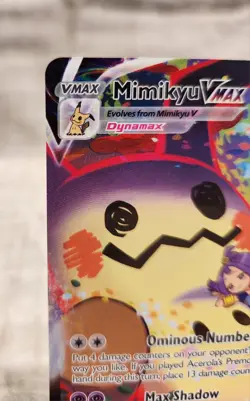 Pokemon Mimikyu VMAX Holo Ultra Rare TCG Card 2022 Brilliant Stars TG17/TG30 - Image 4