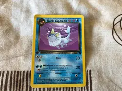 DARK VAPOREON 1st EDITION 2000 POKEMON ORIGINAL TEAM ROCKET NON HOLO 45/82 - Image 1