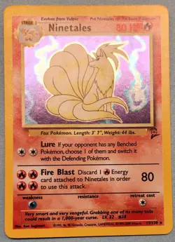 Pokemon TCG - Ninetales 13/130 Base Set 2 Holo Rare WOTC 1999 - EXC/NM - Image 4