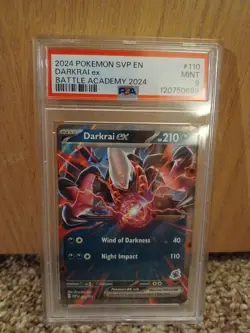 2024 Pokemon Black Star Promo Darkrai Ex SVP 110 PSA 9 MINT Battle Academy - Image 4
