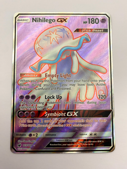 Pokemon Card - Nihilego GX 103/111 S&M Crimson Invasion *NM* Ultra Rare - Image 1