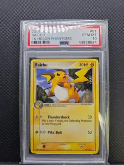 RAICHU #51/110 POKEMON EX HOLON PHANTOMS #51/110 RAICHU PSA 10 2006 - Image 1