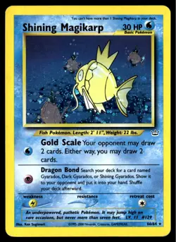 ✅ Pokemon Shining Magikarp 66/64 Neo Revelation Holo ✅ VINTAGE ✅ WoTc ✅ 2CM ✅ - Image 1