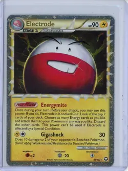 Electrode Pokemon 2010 Heart Gold Soul Silver Triumphant Prime Ultra Rare #93 LP - Image 1