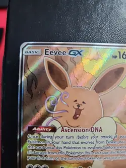 Pokemon Eevee GX TCG Full Art Holo Black Star Promo SM233 Sun & Moon Nm to Lp - Image 2