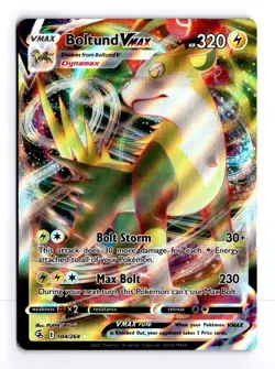 Boltund VMAX 104/264 Fusion Strike Holo Ultra Rare Pokemon Light Play+ - Image 1