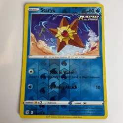 Staryu 52/264 Fusion Strike Reverse Holo Common Pokemon Moderate Play+ - Image 3