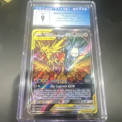 Pokemon Moltres & Zapdos & Articuno GX TAG TEAM Promo Holo SM210 CGC 9 - Image 1