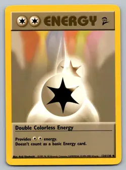 Pokemon TCG Base Set 2 Double Colorless Energy 124/130 - Image 1