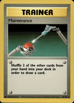 Maintenance 83/102 Uncommon Base Set Multi Item Discount HP - Image 1