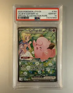 2025 POKEMON JTG ENJOURNEY TOGETHER 184 LILLIES CLEFAIRY EX PSA 10 G2U - Image 1