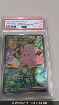 2025 POKEMON JTG ENJOURNEY TOGETHER 184 LILLIES CLEFAIRY EX PSA 10 G2U - Image 3
