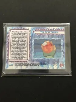 2000 Topps Pokemon The Movie 2000 # 32 The First Temple Rainbow Foil - Image 2