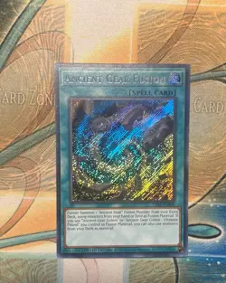 Yu-Gi-Oh! Ancient Gear Fusion LDS1-EN090 Secret Rare NM Playset - Image 3