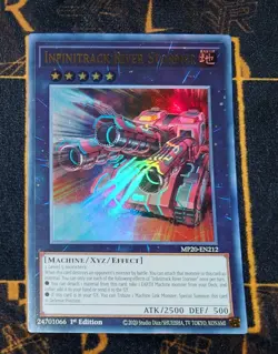 YUGIOH Infinitrack River Stormer (MP20-EN212) Ultra Rare 1st Edition NM - Image 1