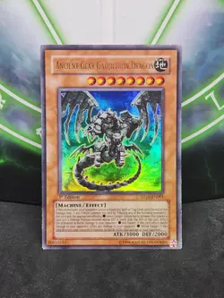 Yugioh Ancient Gear Gadjiltron Dragon SD10-EN001 Ultra Rare 1st Edition MP - Image 1