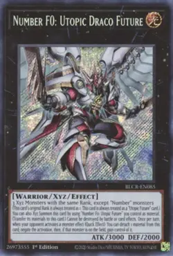 Yugioh! Number F0: Utopic Draco Future - BLCR-EN085 - Secret Rare - 1st Edition - Image 1