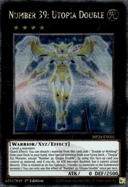 Yugioh! LP Number 39: Utopia Double - MP24-EN031 - Quarter Century Secret Rare - - Image 1