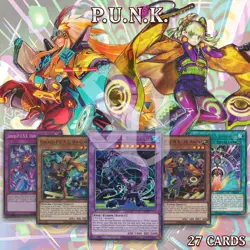P.U.N.K. DECK 27 | Rising Carp Amin Crash Beat Gon Gabu Sharakusai Yugioh🔥 - Image 1