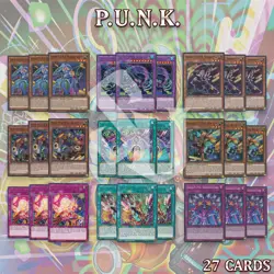 P.U.N.K. DECK 27 | Rising Carp Amin Crash Beat Gon Gabu Sharakusai Yugioh🔥 - Image 2