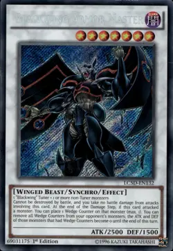 Blackwing Armor Master EU 1st Ed Secret Rare LC5D-EN132 Yu-Gi-Oh! - Image 1