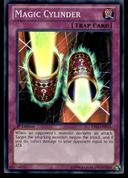 Yu-Gi-Oh TCG V for Victory Power-Up Pack #YS13-ENV15 Magic Cylinder SR, 1st Ed. - Image 1