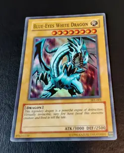 2004 SKE-001 YuGiOh Blue Eyes White Dragon Super Rare Foil Holo Kaiba Evolution - Image 2