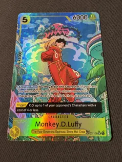One Piece Monkey D Luffy OP07-109 SR Treasure Rare Alt Art English Edition - Image 1