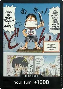 NM-Mint, English One Piece DON!! Card (Young Luffy) (Devil Fruits Collection Vol - Image 1