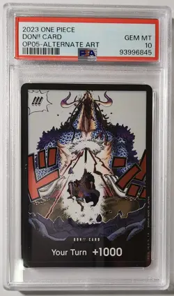 DON!! Card Alternate Art PSA 10 2023 One Piece OP-05 Awakening of a New Era - Image 1