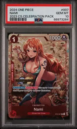 One Piece 2024 Championship 2023 Celebration Pack #007 Nami, PSA 10 - Image 1