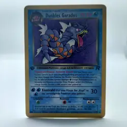 Pokemon TCG Karte - Dunkles Garados 1.Edition 25/82 Team Rocket Deutsch - Image 1