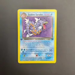 Pokemon TCG Karte - Dunkles Garados 1.Edition 25/82 Team Rocket Deutsch - Image 2