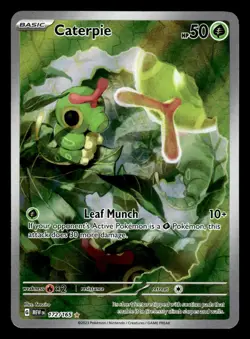Caterpie 172/165 Illustration Rare 151 Set Pokemon Card - Image 1