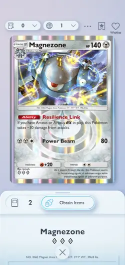 Magnezone 3 Diamond Rare Card Pokemon Pocket Tcg Digital Trade NOT PHYSICAL CARD - Image 1