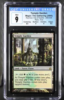 TEMPLE GARDEN Ravnica Foil Rare CGC 9 MTG [Nostalgium] - Image 1