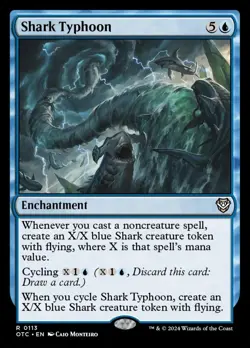 Shark Typhoon (0113) - NM - Outlaws of Thunder Junction Commander - MTG - Image 1