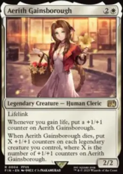 Aerith Gainsborough Final Fantasy (FIN) 4 MTG Regular NM - Image 1