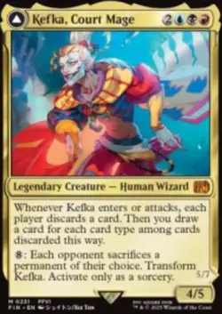 Kefka, Court Mage // Kefka, Ruler of Ruin Final Fantasy (FIN) 231 MTG Regular NM - Image 1