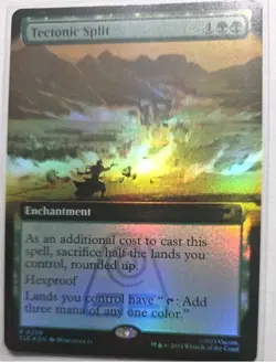 1x MTG Tectonic Split *FOIL Extended Art* Avatar Rare! NM Mint - Image 1