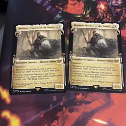 SET OF 2-Boromir, Warden of the Tower (Showcase Scrolls) MTG LOTR - Image 1