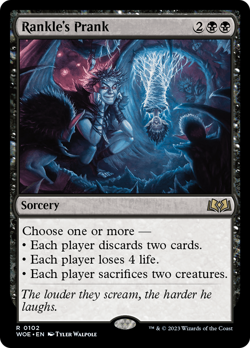 x1 Rankle's Prank WOE MTG 102 RARE M/NM 1x - Image 1