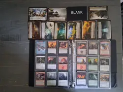 !!!! Magic The Gathering Card Lot 348 Cards Including 9 Jumbo Cards In Binder ! - Image 1
