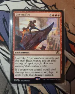 MTG City on Fire March of the Machine - NM Non Foil - Image 1