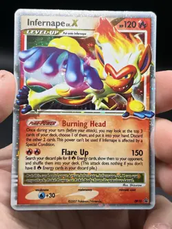 Pokemon TCG Infernape LV.X Black Star Promo DP10 Holo English LP - Image 3