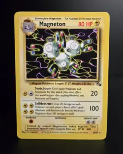 Pokemon TCG - MAGNETON - 26/62 - RARE - UNLIMITED - FOSSIL (1999) - WOTC - LP - Image 1