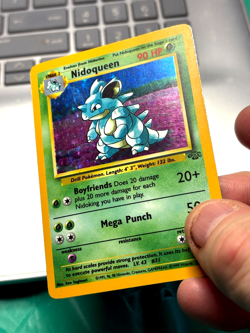 Nidoqueen - 7/64 - Pokemon Jungle Unlimited Holo Rare Card WOTC MP/HP Card - Image 2